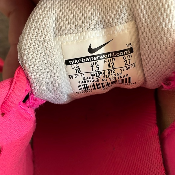 Nike Dual Fusion Run 3 Athletic Sneakers Women’s 10 Grey Pink Black Swoosh - Picture 5 of 15